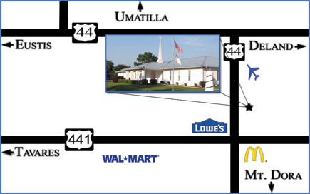 Map to Our Church